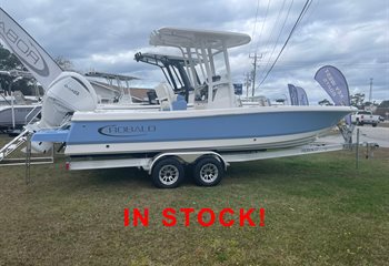 2024 Robalo 246 Cayman Steel Blue/White Boat